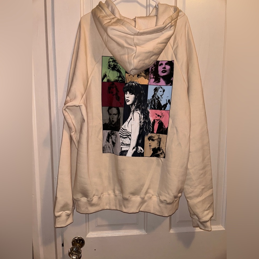 TAYLOR SWIFT THE ERAS TOUR BEIGE HOODIE